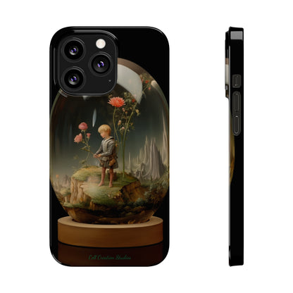 Introducing the "Miniature Gardener" Cell Phone Case – Embrace Your Imagination with a Captivating Glass-Encased Design -Slim Phone Cases