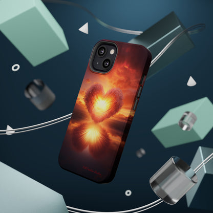 Introducing the "Sun-Kissed Heart" Cell Phone Case – Radiate Love and Light -MagSafe Tough Cases