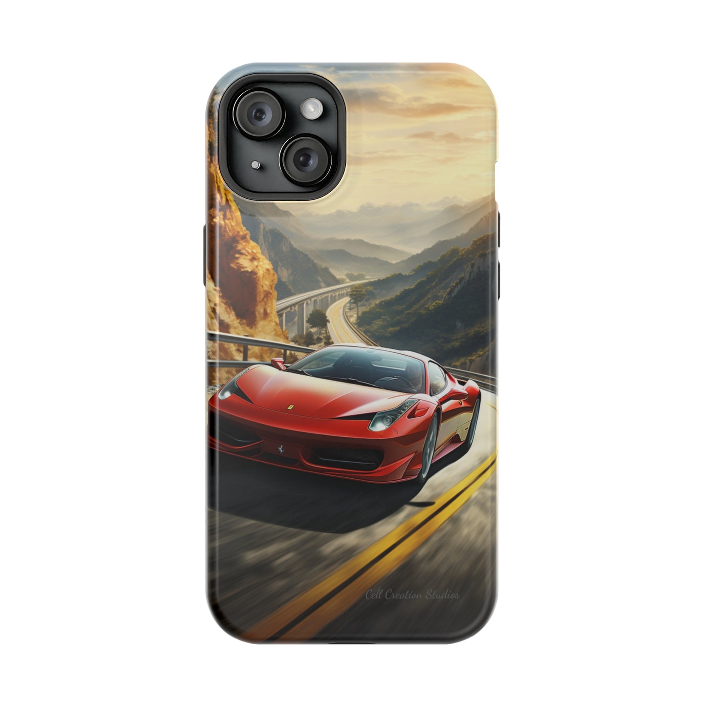 "Mountain Majesty Ferrari Edition" -MagSafe Tough iPhone Cases