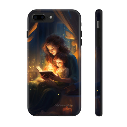 Introducing the "Bedtime Story Bliss" Cell Phone Case – Cherish Heartwarming Moments with Every Glance -Tough Phone Cases