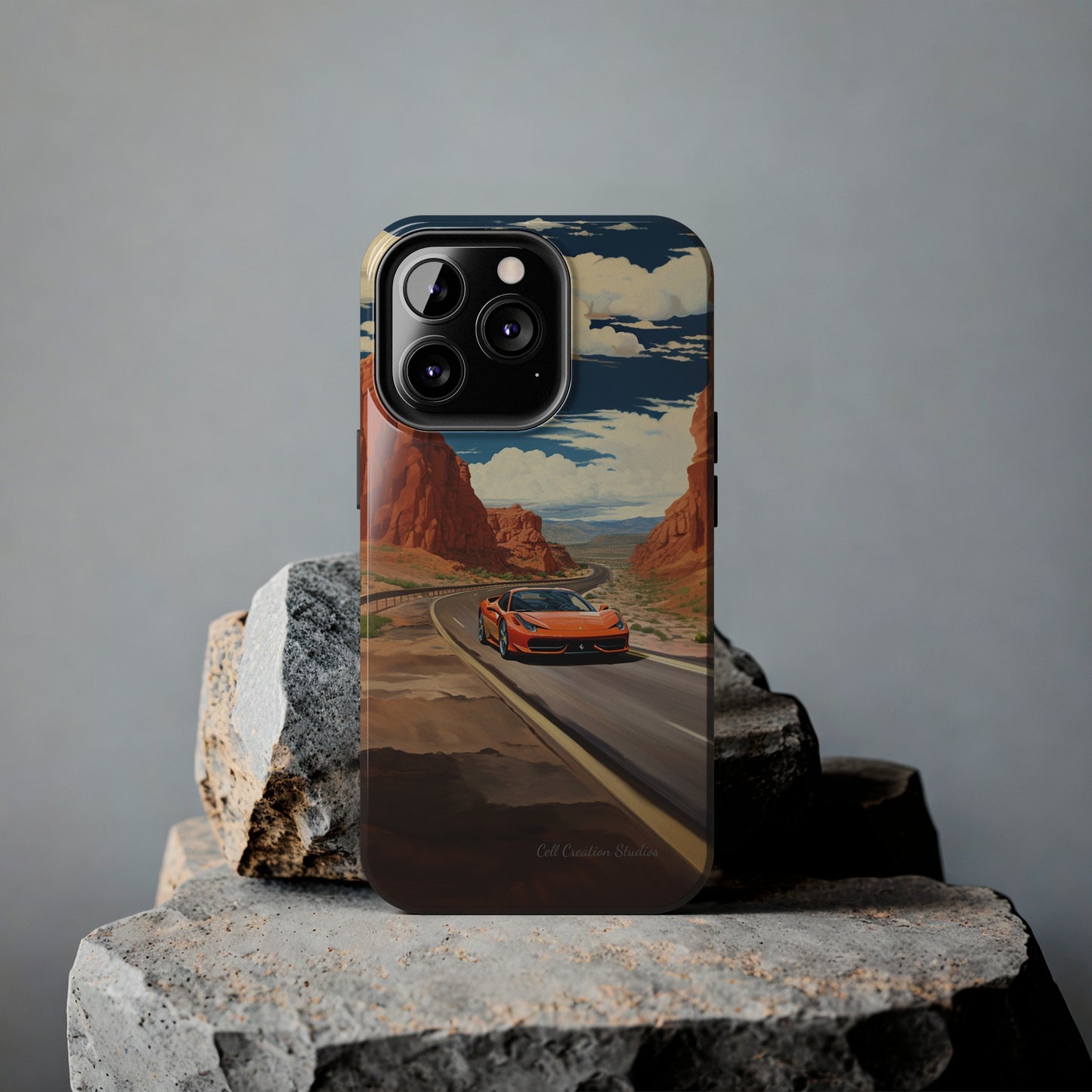 "Desert Racer Ferrari Edition" -Tough iPhone Cases