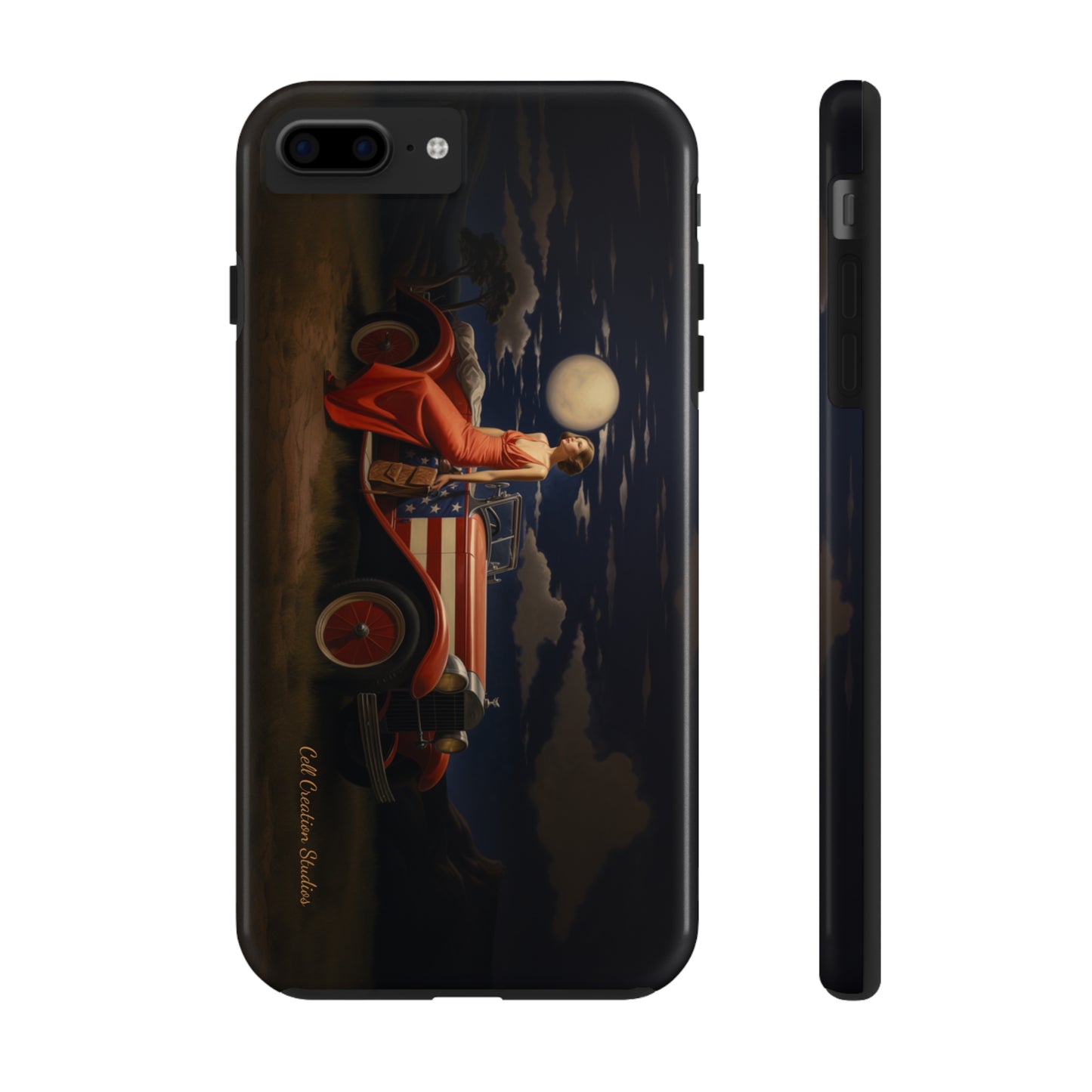 Introducing the "Desert Dreamer - 1920s Americana" Cell Phone Case – Embrace Nostalgic Elegance with Vintage Desert Charm -Tough Phone Cases