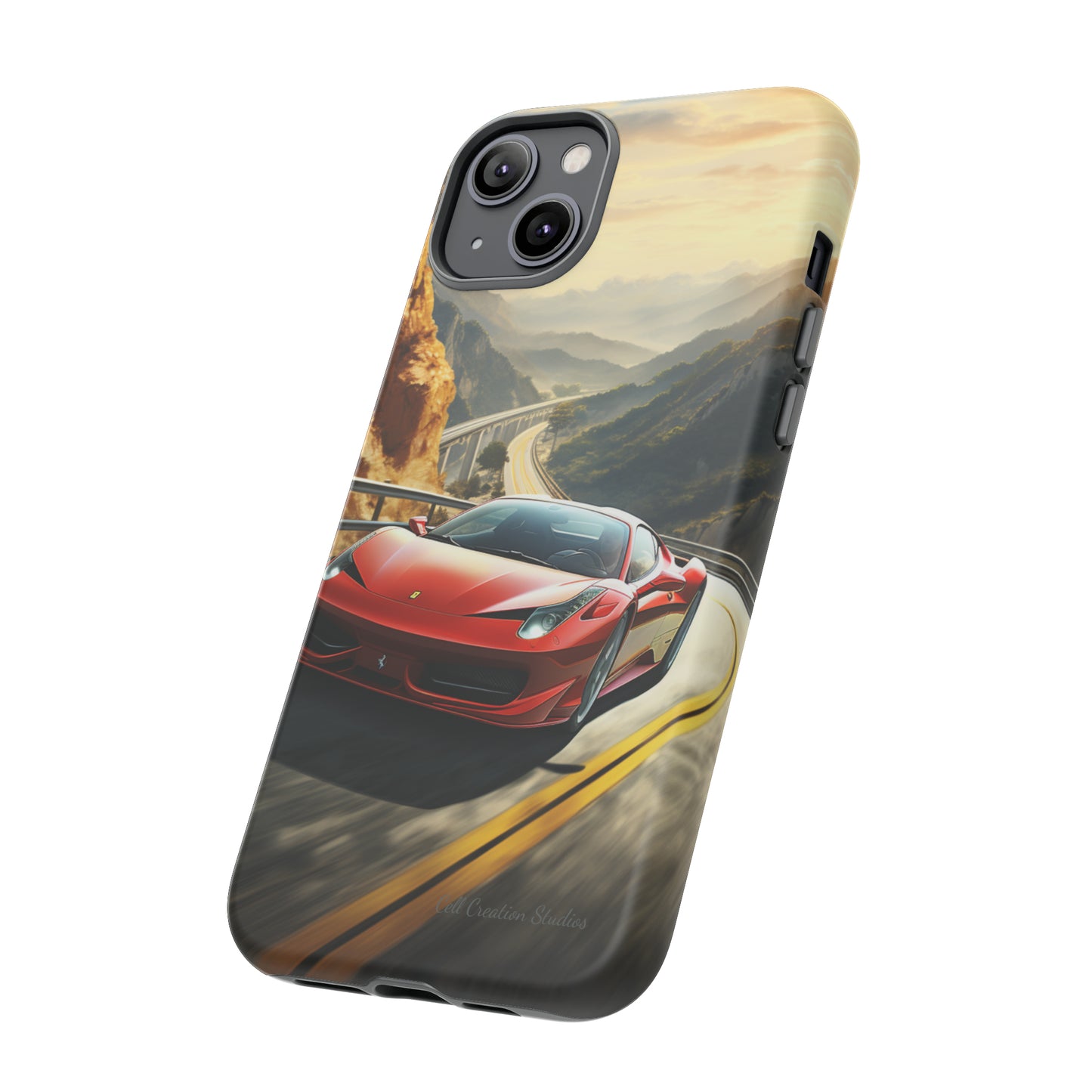 "Mountain Majesty Ferrari Edition" -Tough iPhone Cases