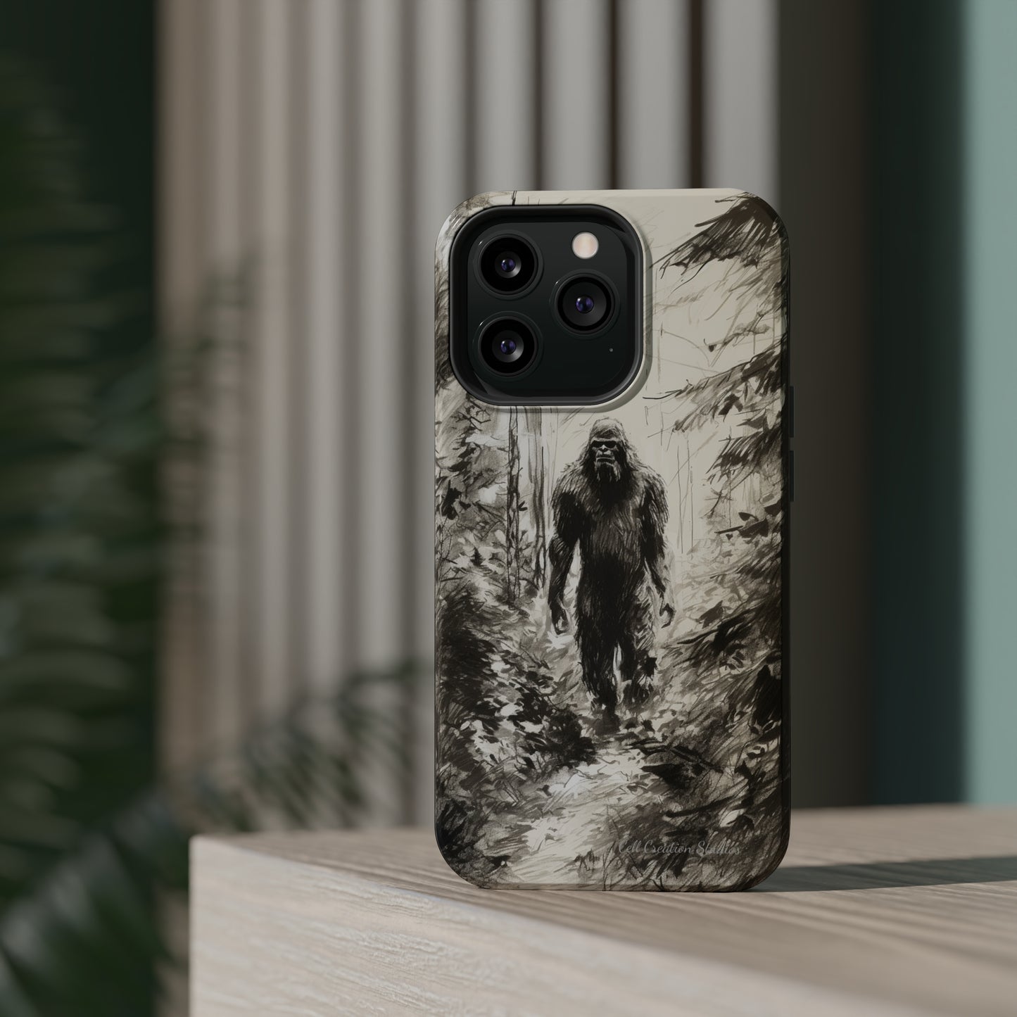 "Bigfoot in the Wilderness" Cell Phone Case – Encounter Bigfoot's Mystery -MagSafe Tough Cases