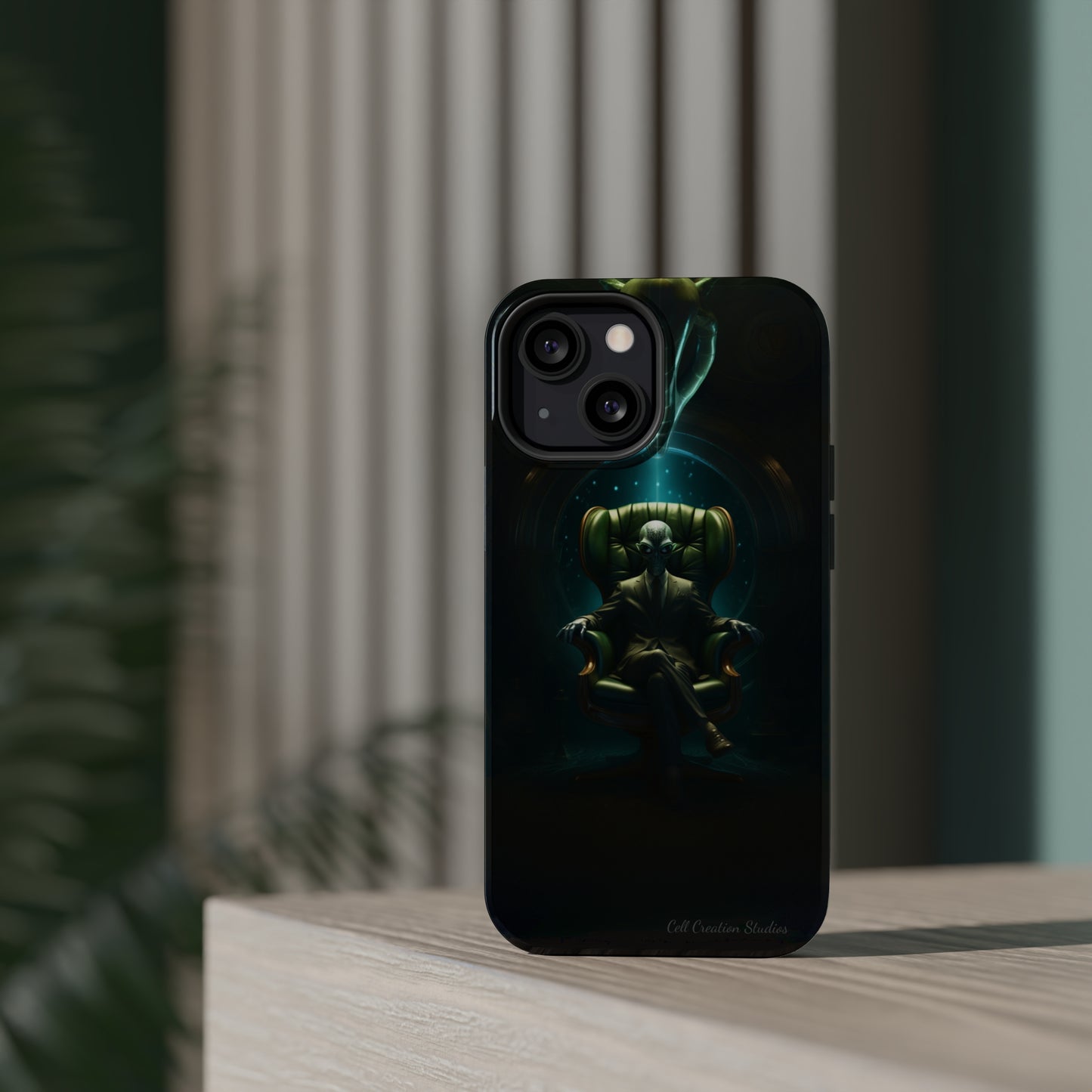 Introducing the "Galactic Advisor" Cell Phone Case - Embrace Alien Wisdom -MagSafe Tough Cases