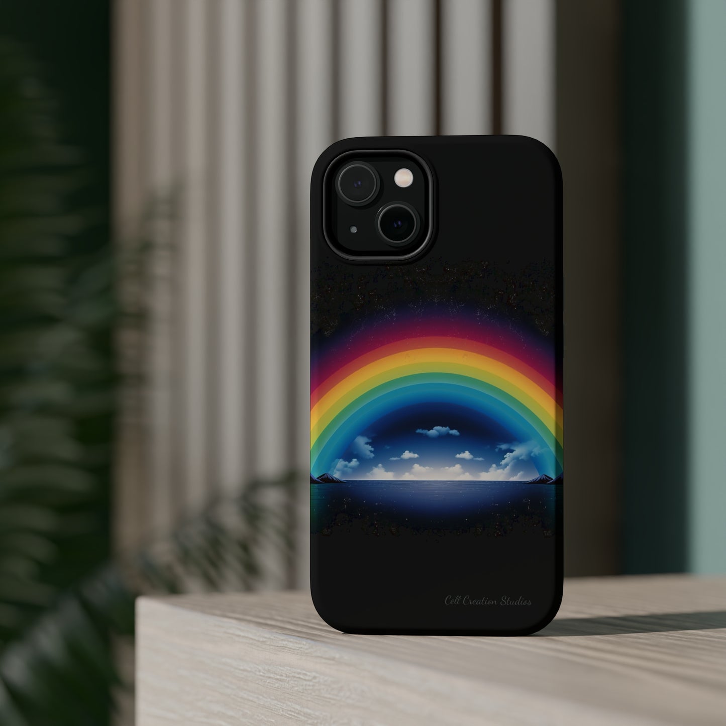 "Vibrant Skies: Rainbow Sunset" Cell Phone Case -MagSafe Tough Cases