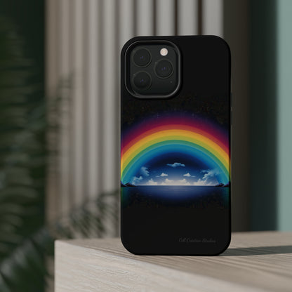 "Vibrant Skies: Rainbow Sunset" Cell Phone Case -MagSafe Tough Cases