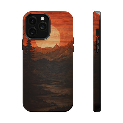 The "Sunset Mountains" Phone Case -MagSafe Tough Cases