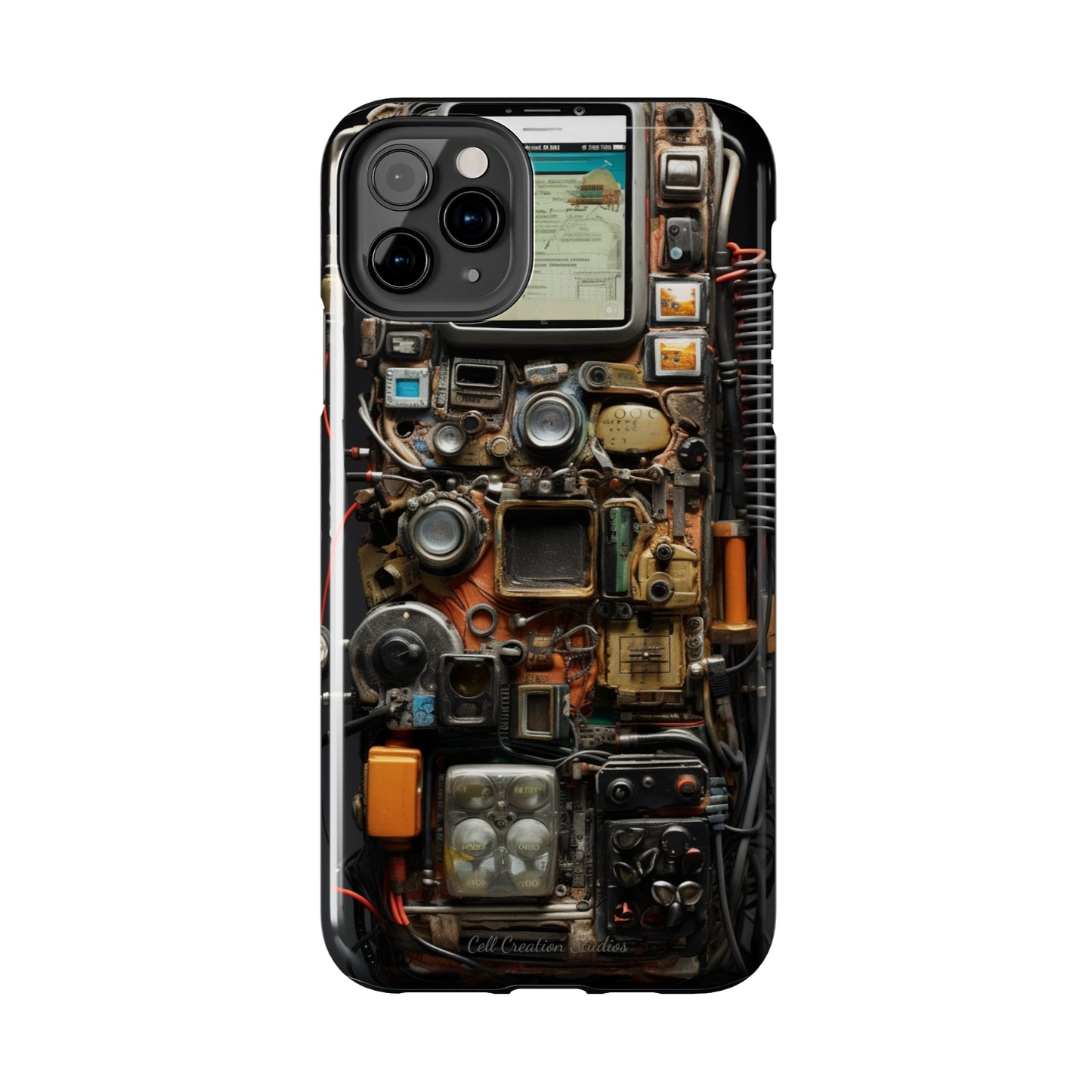 Introducing the "Tech Insight" Cell Phone Case – Explore Inner Workings with Transparent Design -Tough Phone Cases