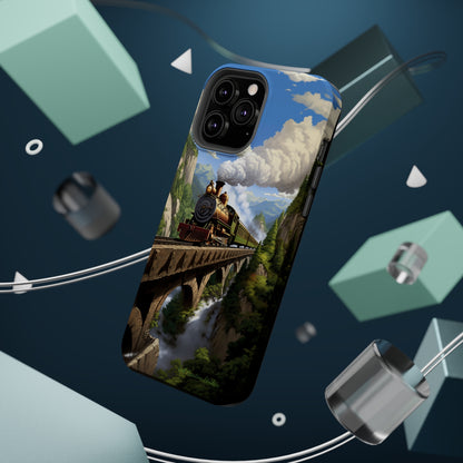 The "Scenic Mountain Train" Phone Case -MagSafe Tough Cases