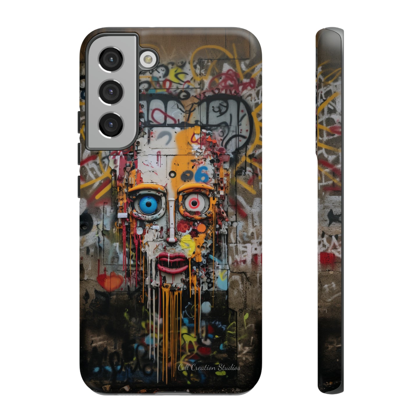 "Urban Graffiti Face" -Tough Phone Cases