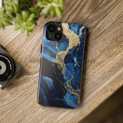 "Azure Elegance Marble" -Tough iPhone Cases