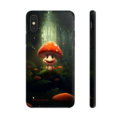 Introducing the "Cheerful Smiling Mushroom" Cell Phone Case – Spread Joy with Every Glance -Tough Phone Cases