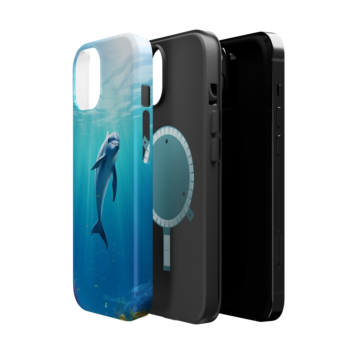 The "Dolphin Serenity" -MagSafe Tough iPhone Cases