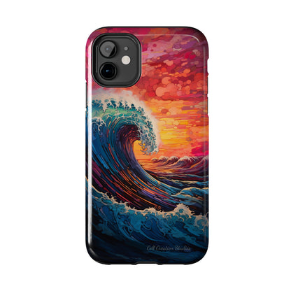 "Colorful Ocean Wave" Cell Phone Case -Tough Phone Cases