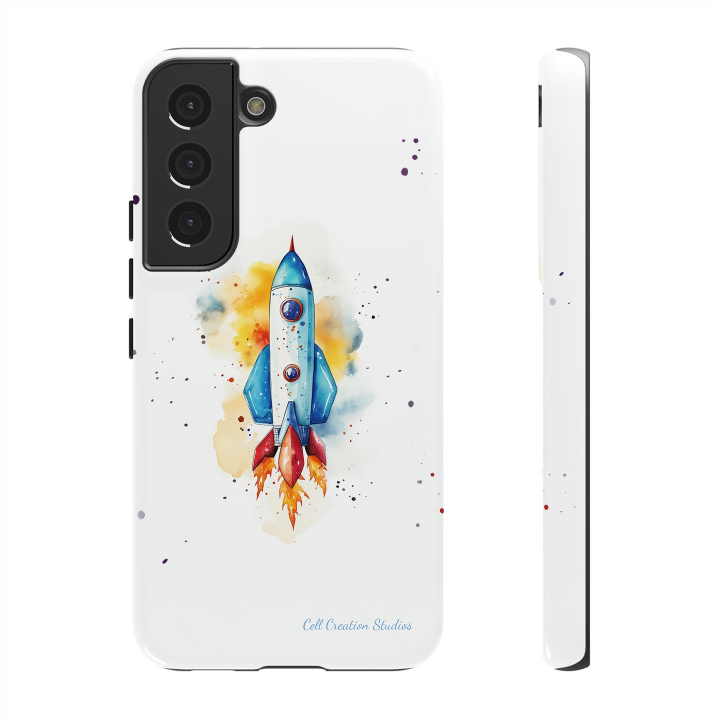 Introducing our "Cosmic Rocket" Cell Phone Case – Where Style Meets Adventure -Tough Cases