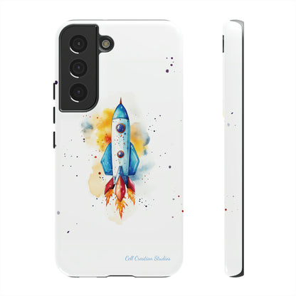 Introducing our "Cosmic Rocket" Cell Phone Case – Where Style Meets Adventure -Tough Cases