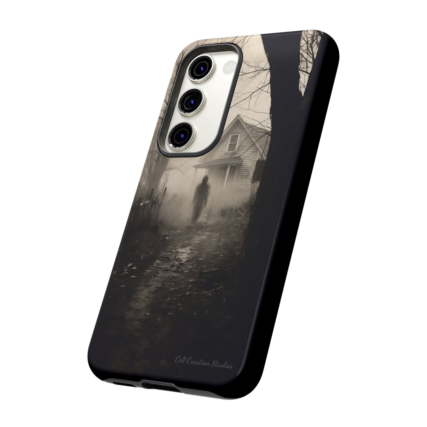 Introducing the "Ethereal Encounter" Cell Phone Case – Unveil the Mystery of the Ghostly Presence -Tough Cases