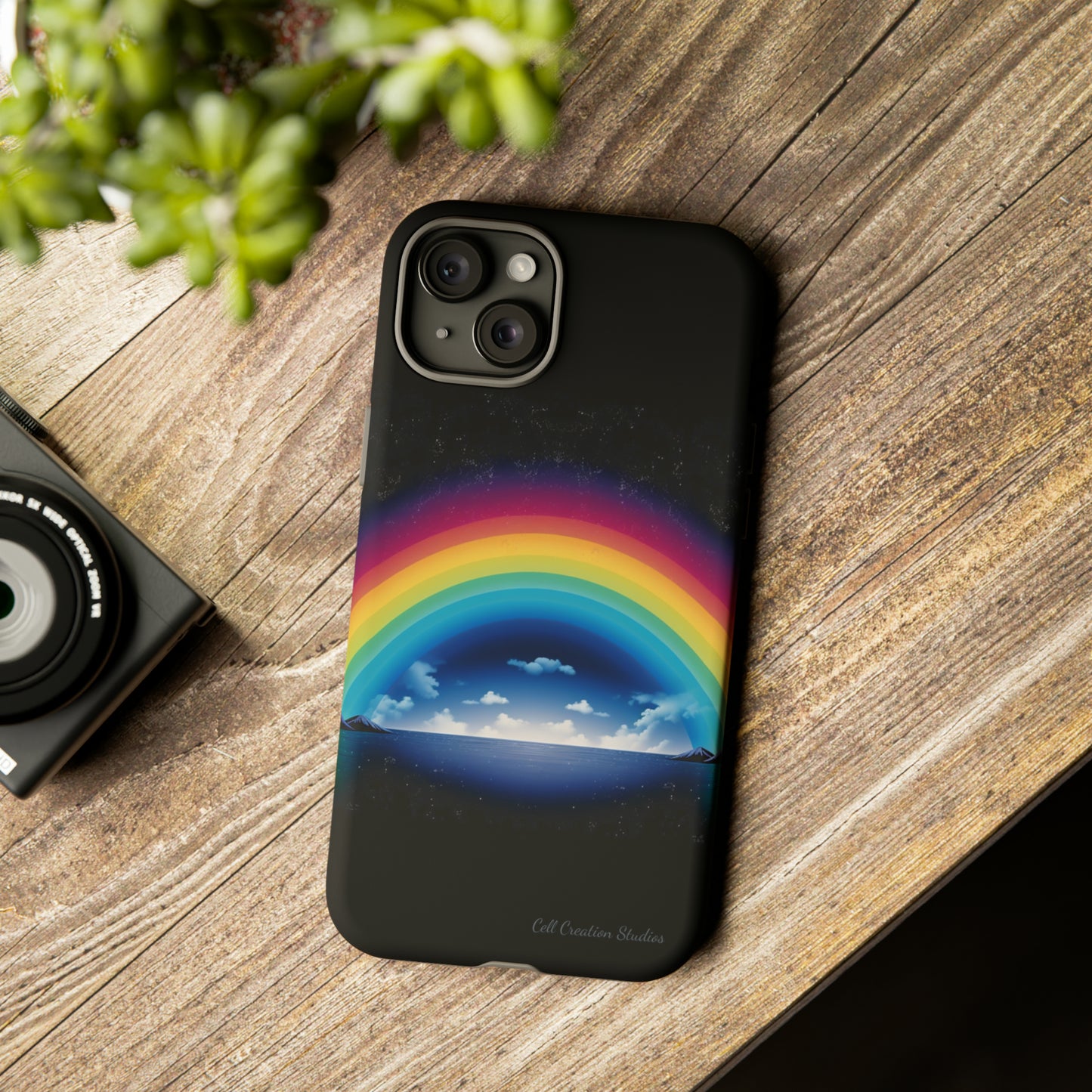 "Vibrant Skies: Rainbow Sunset" Cell Phone Case -Tough Cases