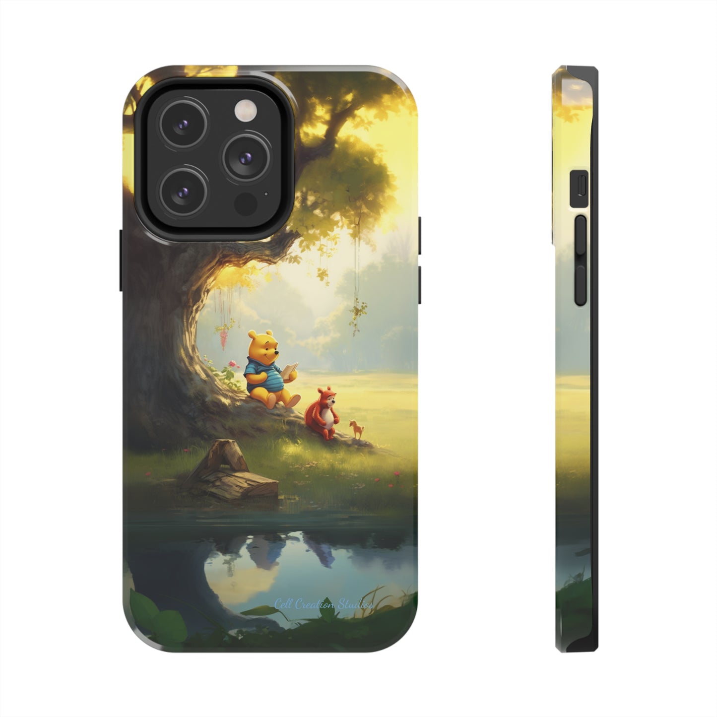 Introducing the "Winnie-The-Pooh Storytime" Cell Phone Case – A Nostalgic Journey with Friends -Tough Phone Cases