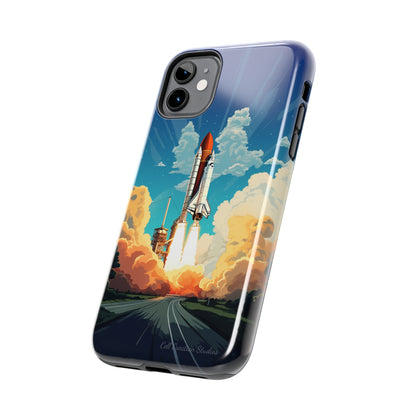 Introducing the "NASA Space Shuttle Launch" Cell Phone Case – Elevate Your Style to New Heights -Tough Phone Cases