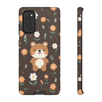 "Floral Bear Elegance" -Tough Phone Cases