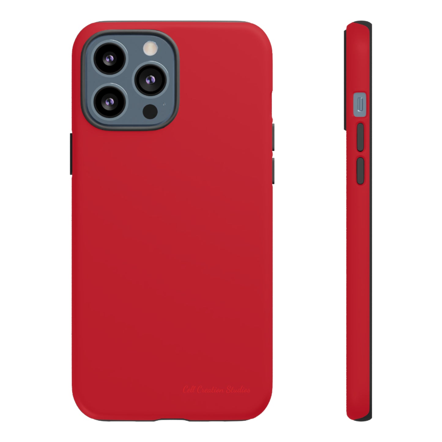 "Bold Crimson Shield" -Tough iPhone Cases