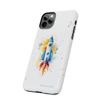 Introducing our "Cosmic Rocket" Cell Phone Case – Where Style Meets Adventure -Tough Phone Cases