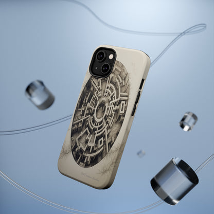 "Discover the Mystery: Maze-Inspired Cell Phone Case" -MagSafe Tough Cases