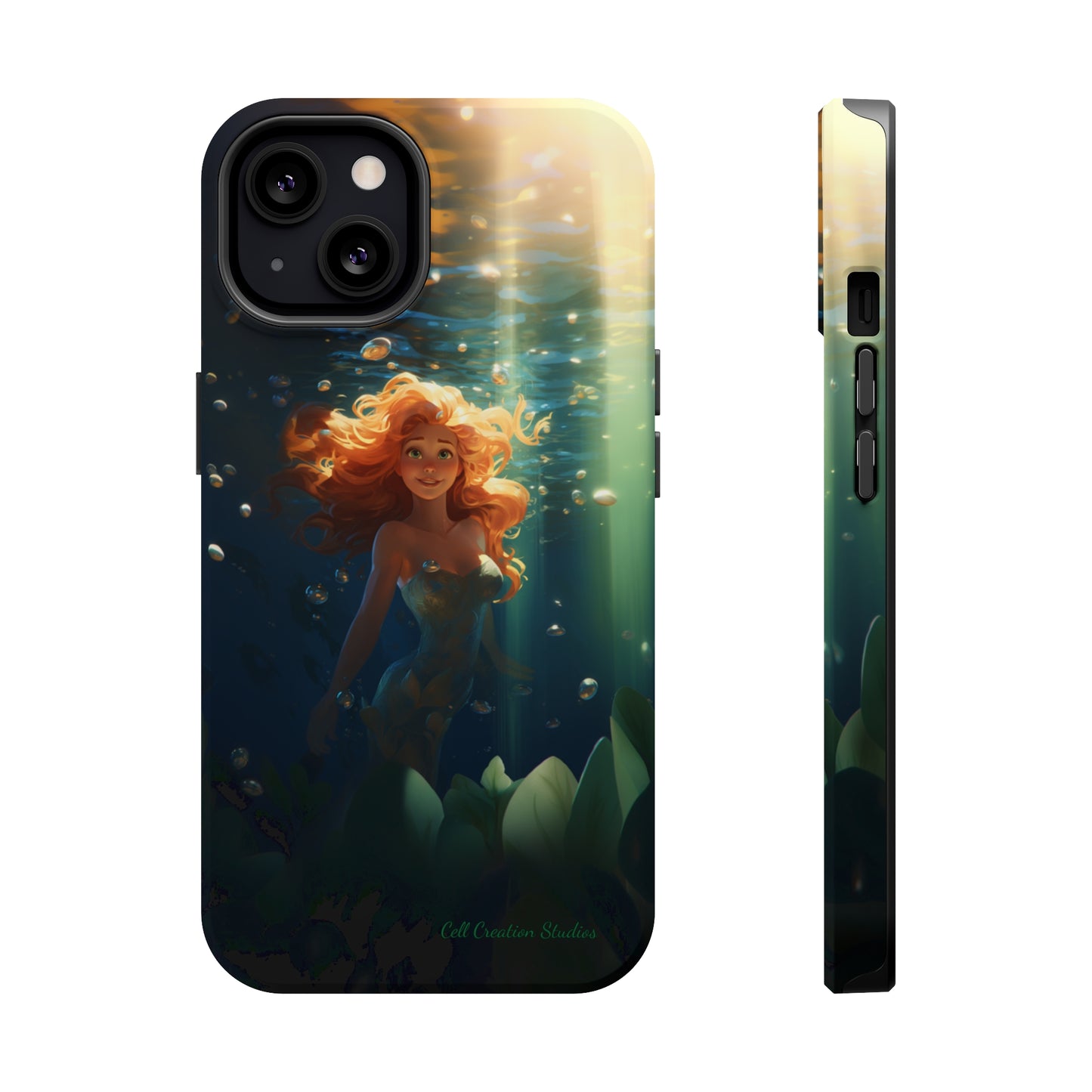Dive into Enchantment with Our "Ariel Little Mermaid" Phone Case -MagSafe Tough Cases