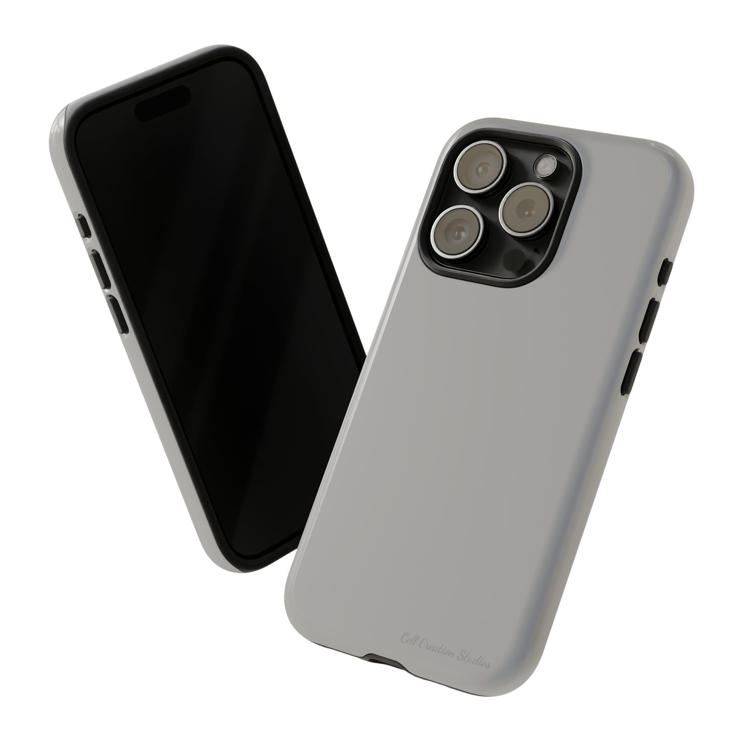 "Sleek Silver Essence" -Tough iPhone Cases