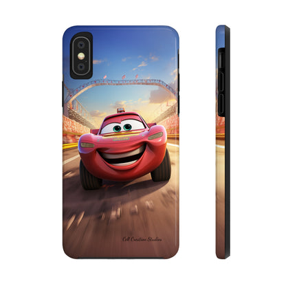 The "Smiling Red Racer" Phone Case -Tough Phone Cases