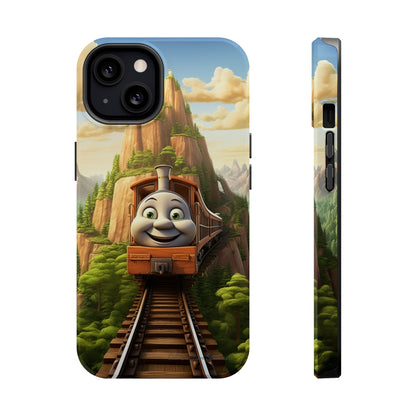 The "Mountain Journey Train" Character Phone Case -MagSafe Tough Cases