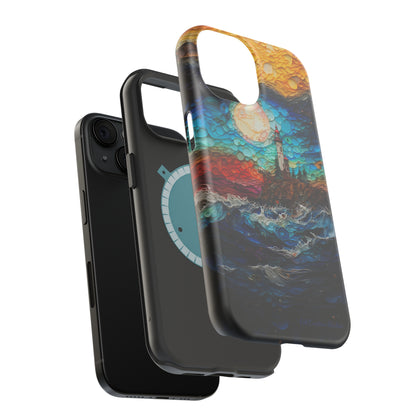 "Coastal Canvas Guardian" -MagSafe Tough iPhone Cases