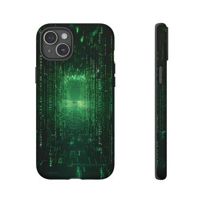 Introducing our "Digital Code Stream" Cell Phone Case – where style meets technology for your device's protection -Tough Cases