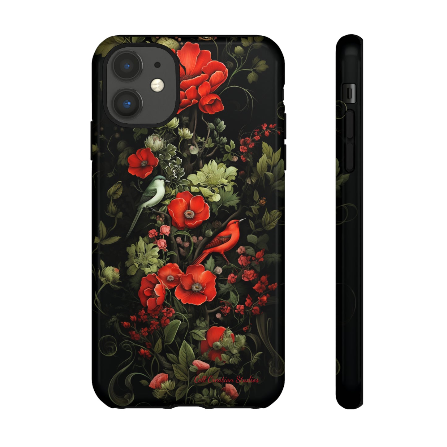 "Floral Serenade Elegance" -Tough iPhone Cases