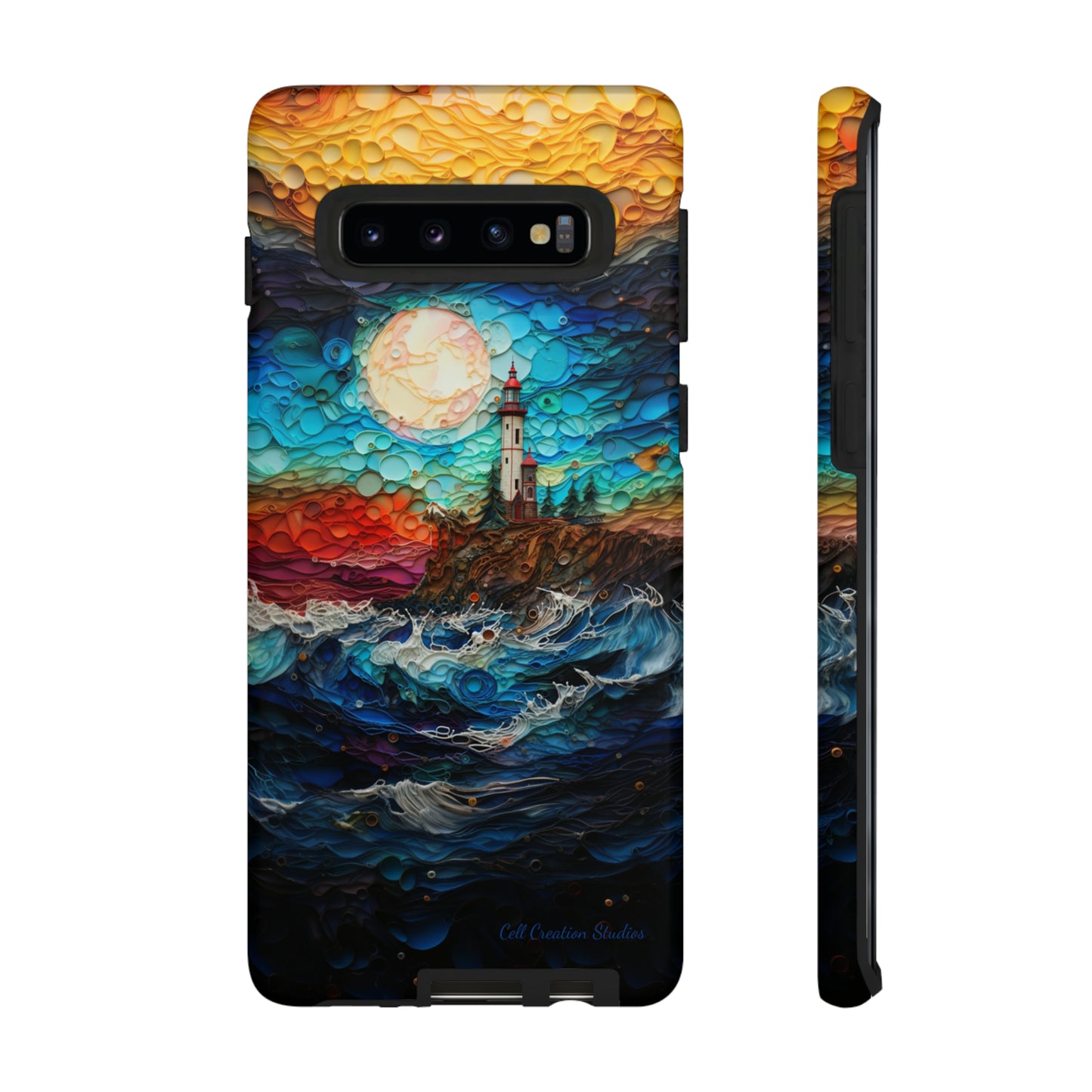 "Coastal Canvas Guardian" -Tough Samsung Phone Cases