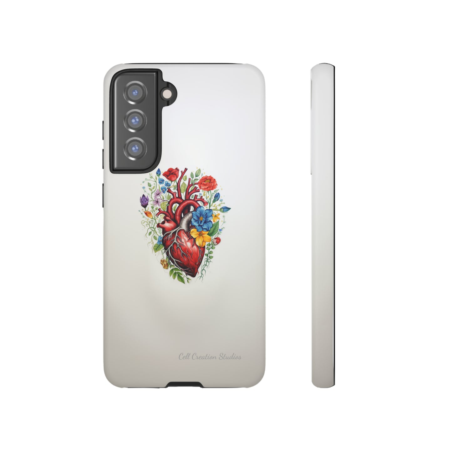 "Floral Heart Harmony" -Tough Samsung Cases