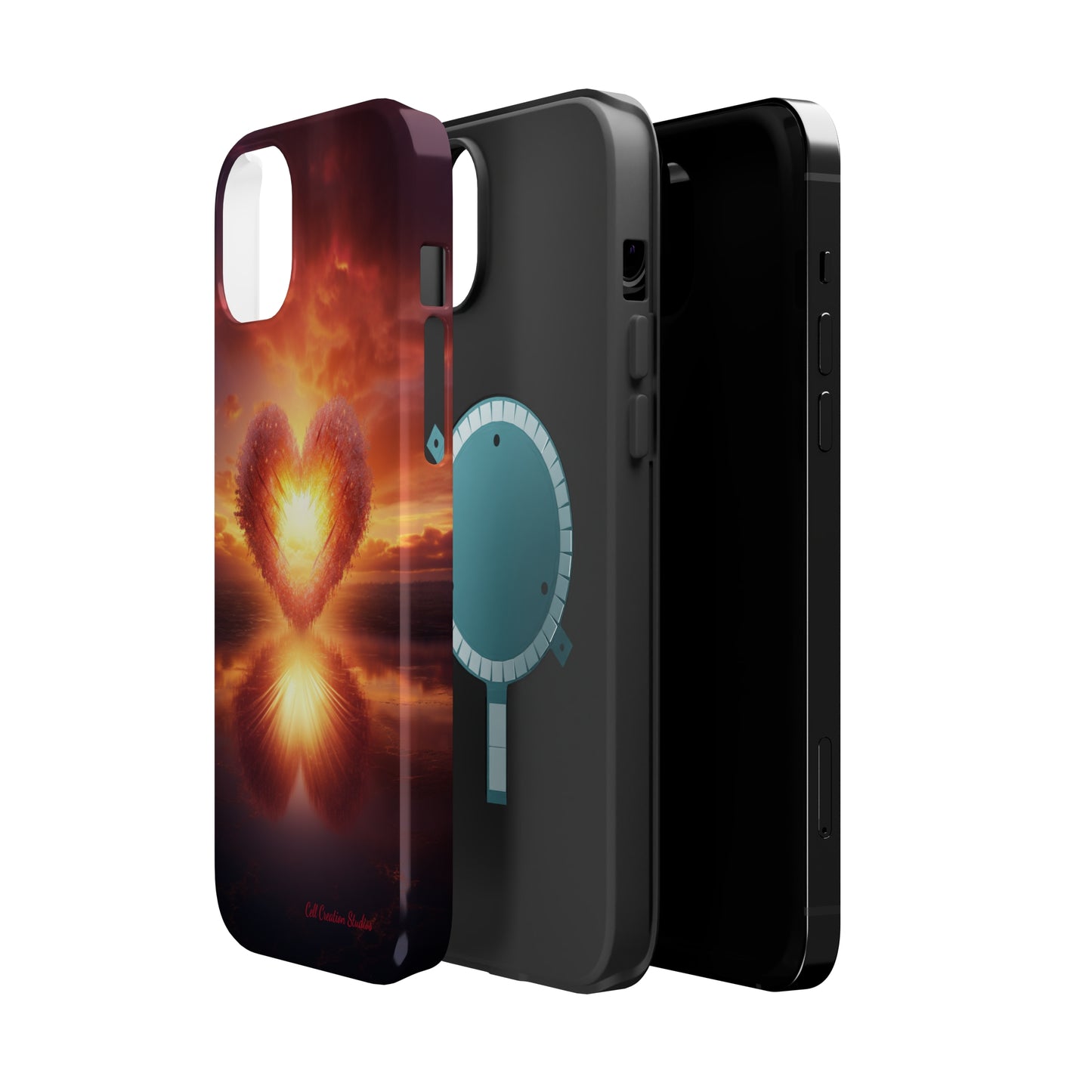 Introducing the "Sun-Kissed Heart" Cell Phone Case – Radiate Love and Light -MagSafe Tough Cases