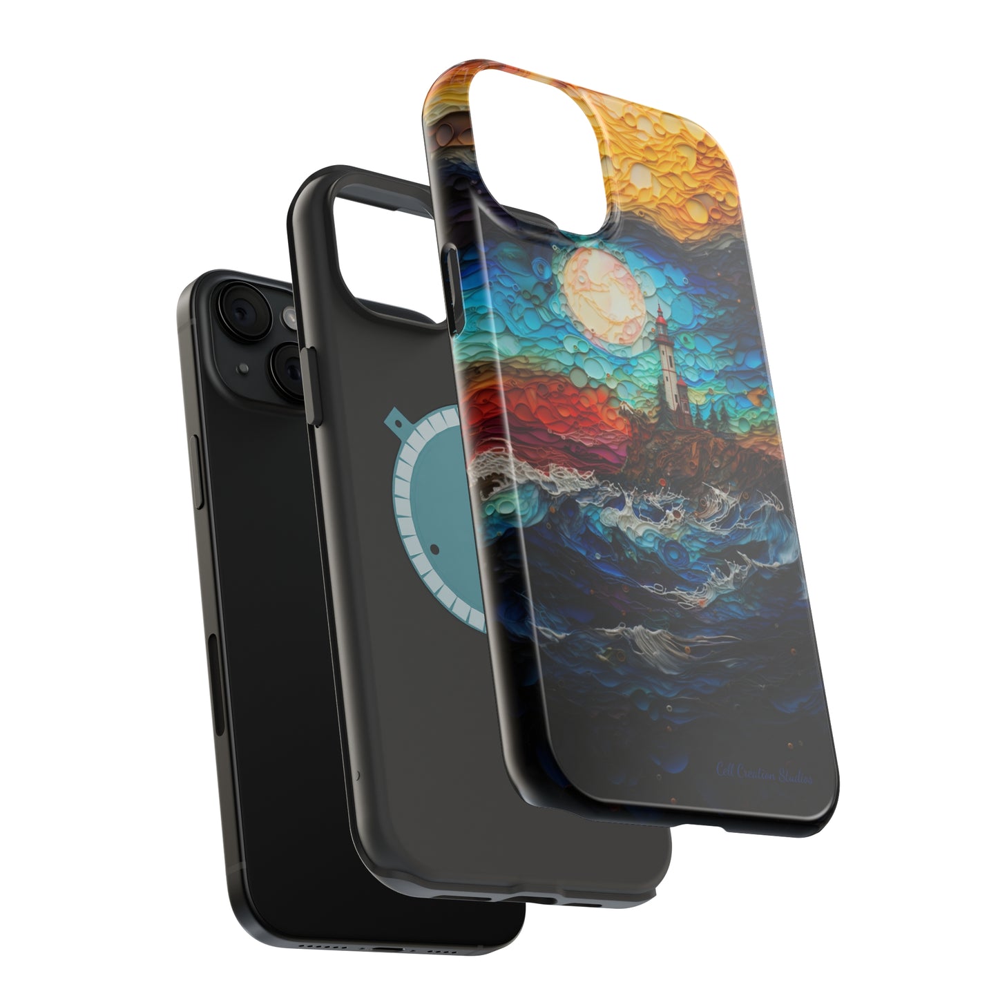 "Coastal Canvas Guardian" -MagSafe Tough iPhone Cases