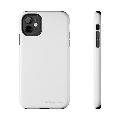 "Pure Elegance White" -Tough iPhone Cases