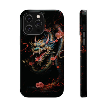 Introducing the "Mystical Japanese Dragon" Cell Phone Case – Unleash the Dragon's Power -MagSafe Tough Cases