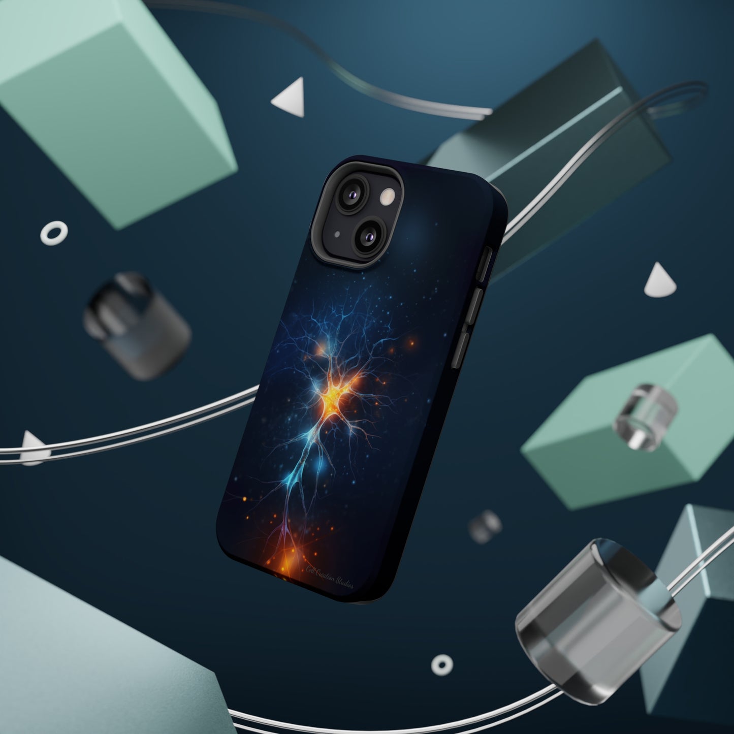 Introducing the "Luminous Neuron" Cell Phone Case – Illuminate Your Connection! -MagSafe Tough Cases