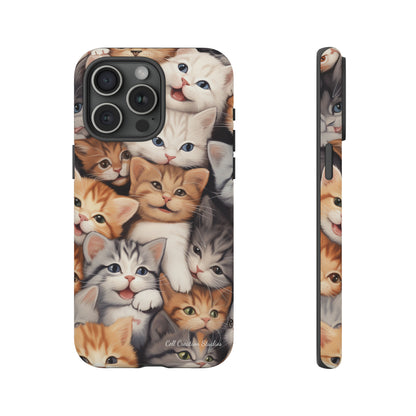 "Kitten Cuddle Haven" Phone Case -Tough Cases