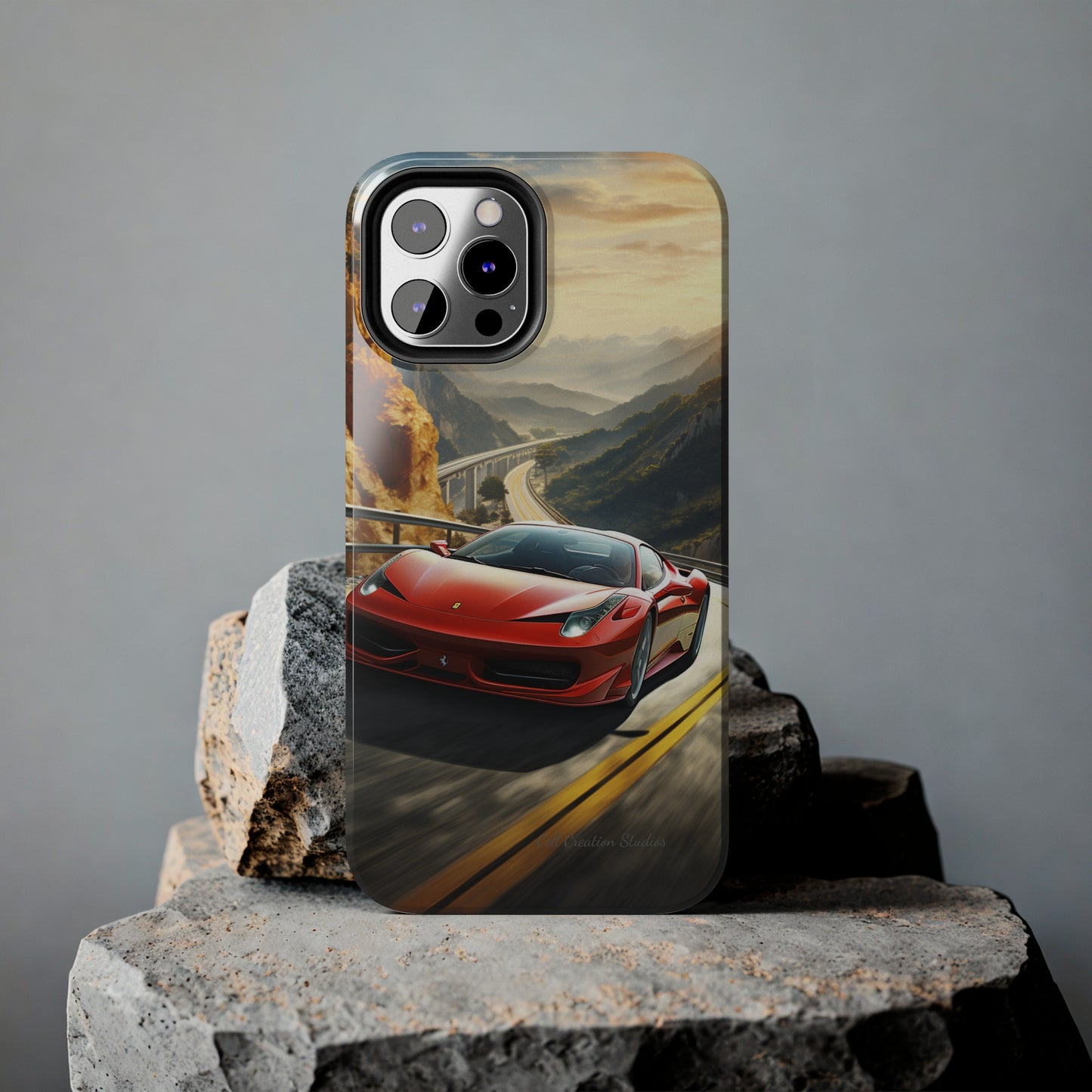 "Mountain Majesty Ferrari Edition" -Tough iPhone Cases