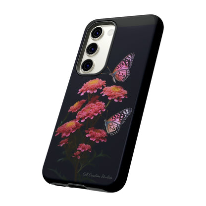 "Achillea Desert Eve Deep Rose & Butterfly" Phone Case -Tough Cases