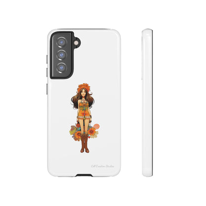 Introducing the "Groovy Hippie Chick" Cell Phone Case – Peace, Love, and Retro Style -Tough Cases