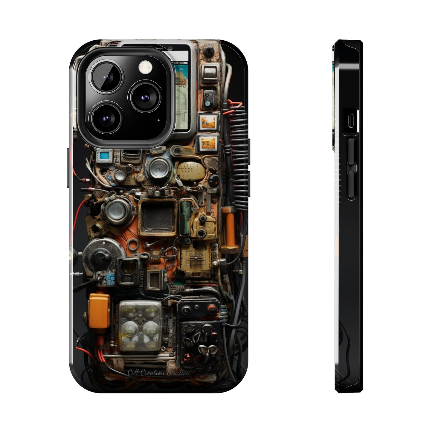 Introducing the "Tech Insight" Cell Phone Case – Explore Inner Workings with Transparent Design -Tough Phone Cases