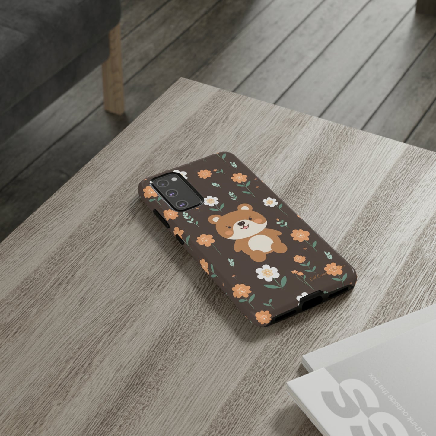 "Floral Bear Elegance" -Tough Phone Cases