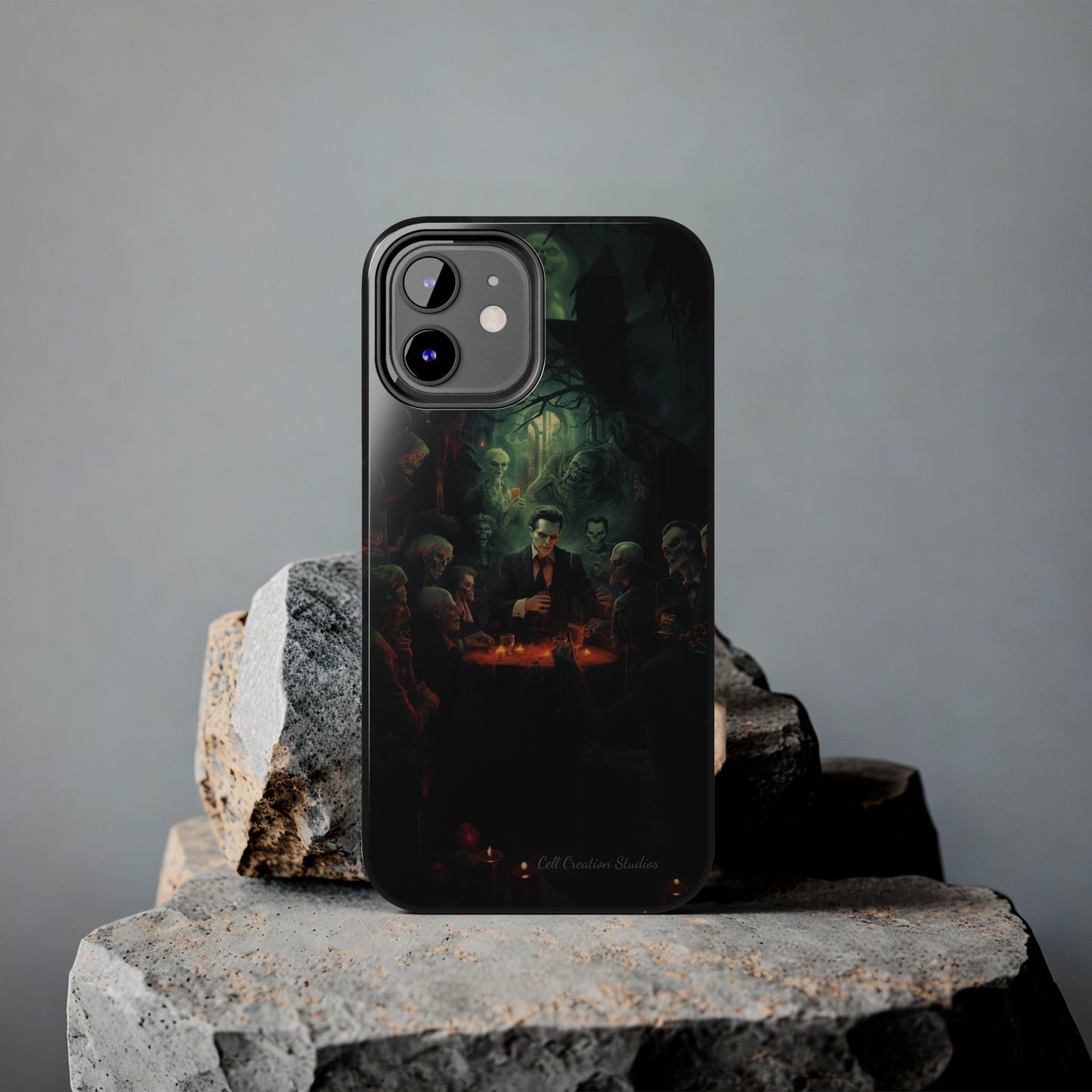 Introducing the "Ghoulish Gala" Cell Phone Case – Dracula's Halloween Soiree -Tough Phone Cases